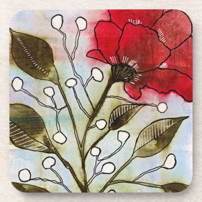 Porta-copo Rosa (Frente)