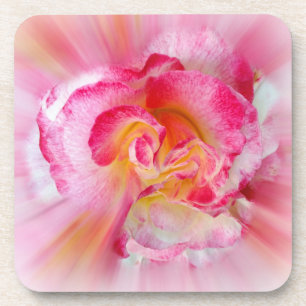 Porta-copo rosa amarela