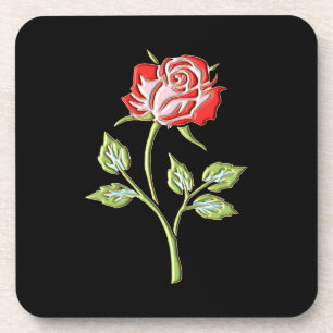 Porta-copo Rosa de cor simples