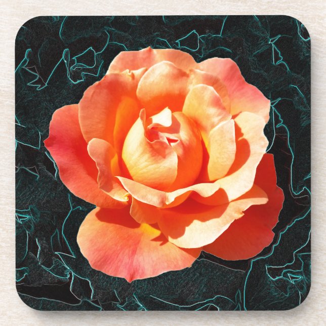 Porta-copo Rosa de laranja claro (Frente)