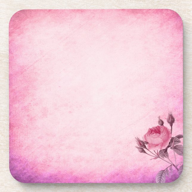 Porta-copo Rosa dia de os namorados (Frente)