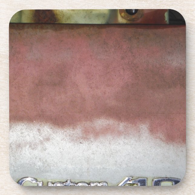 Porta-copo rosa e branco deluxe personalizados (Frente)