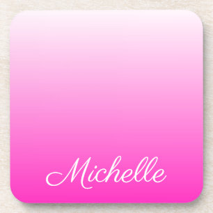 Porta-copo Rosa quente personalizado do ombre do inclinação