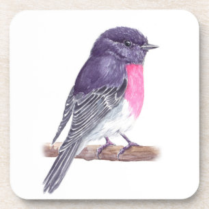 Porta-copo Rosa robin
