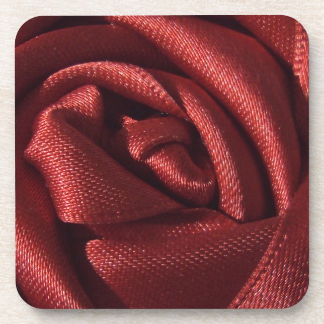 Porta-copo Rosa vermelha Floral (Frente)