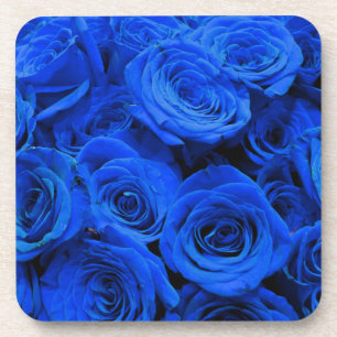 Porta-copo Rosas azuis
