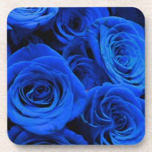 Porta-copo Rosas azuis