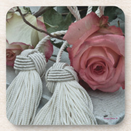 Porta-copo Rosas e portas copos das borlas