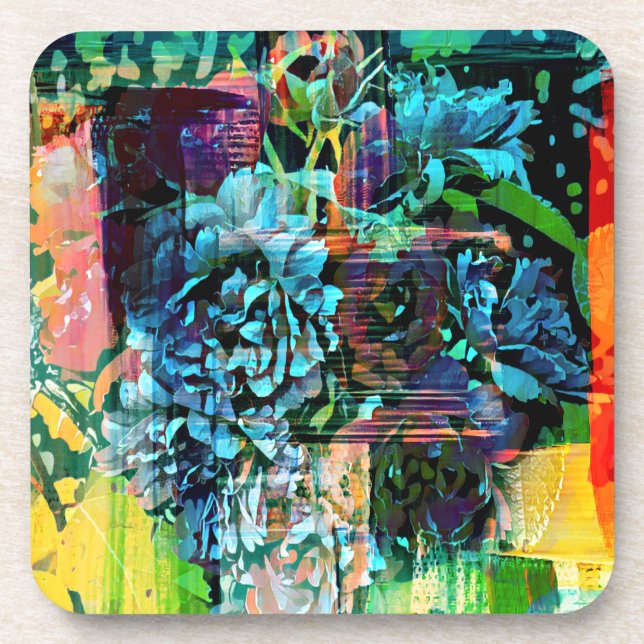 Porta-copo Rosas noturnos (Frente)