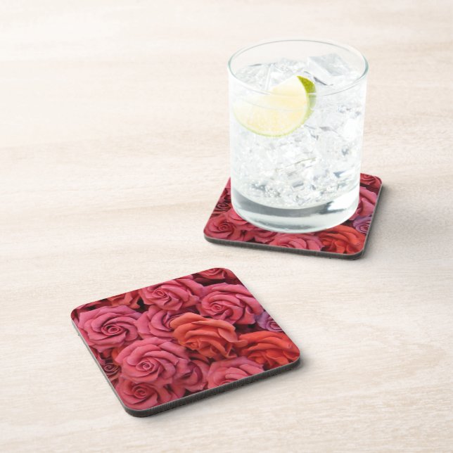Porta-copo Rosas rosadas (Lado Direito)
