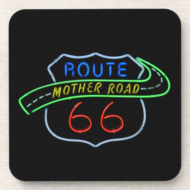 Porta-copo Rota 66, A Estrada-Mãe, Sinal de Neon (Frente)