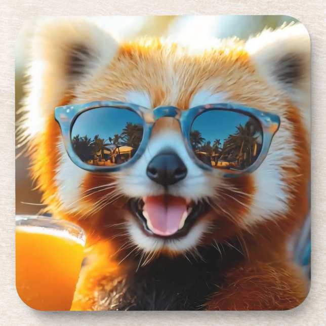 Porta-copo Roter Panda mit Smoothie (Frente)