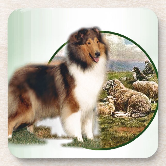 Porta-copo Rough Collie Keeper da ovelha (Frente)