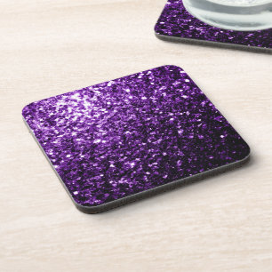 Porta-copo Roxo escuro brilho falso brilhos faíscas