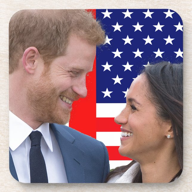 Porta-copo Royal Wedding Harry e Meghan (Frente)