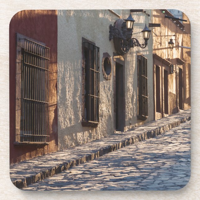 Porta-copo Rua de paralelepípedos no México (Frente)