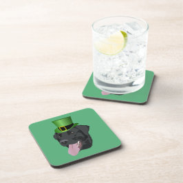 Porta-copo Rua do dia de Patrick, Labrador Negro