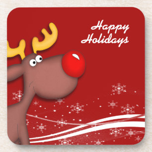 Porta-copo Rudolf Christmas