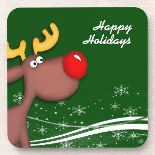 Porta-copo Rudolf Christmas