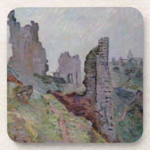 Porta-copo Ruínas na névoa em Crozant, 1894 (óleo em canva