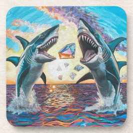 Porta-copo Ruptura de tubarão-chomp para gemas brilhantes