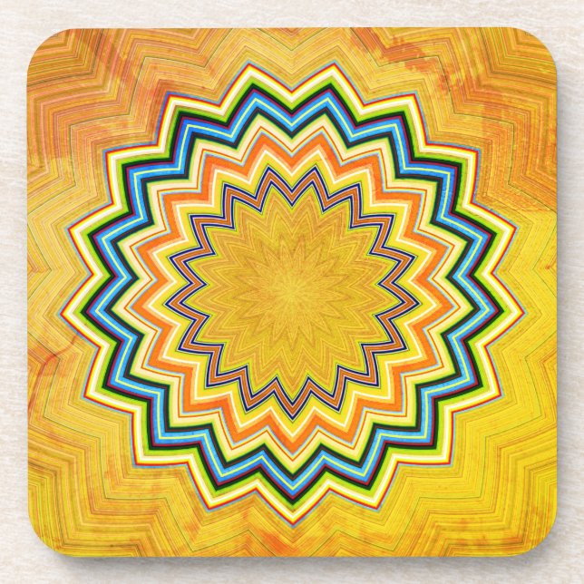 Porta-copo Rustic Mandala (Frente)