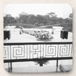 Porta-copo Saigon HCMC Vietnã, helicóptero Huey