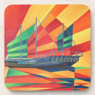Porta-copo Sail Away Junk Pleasure Boat