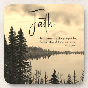 Porta-copo Salm 46:10 Fique quieto e saiba que eu sou Deus Fé