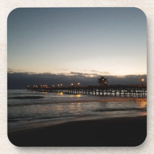 Porta-copo san clemente pier night time ocean california