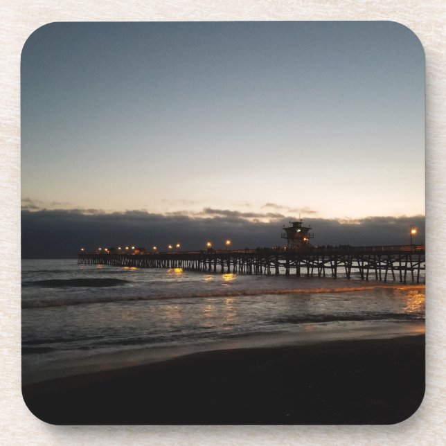 Porta-copo san clemente pier night time ocean california (Frente)