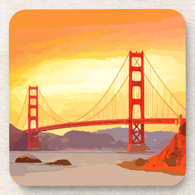 Porta-copo San Francisco golden gate bridge (Frente)