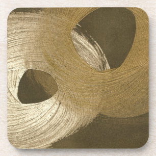 Porta-copo Sandstorm circular em Tan e Brown escuro