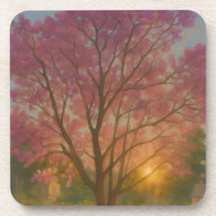 Porta-copo Sangue de ouro - Pintura de Jardim Sunset