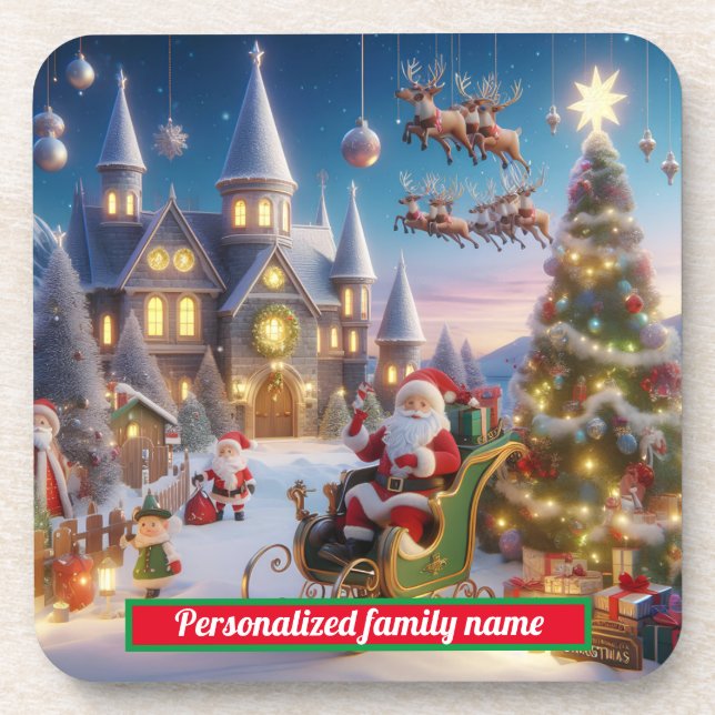 PORTA-COPO SANTA CLAUS CHRISTMAS COLORFUL (Frente)