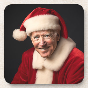 Porta-copo Santa Claus Joe Biden