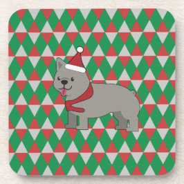 Porta-copo Santa Paws Holiday