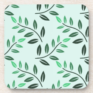 Porta-copo Santuário e Autoamor Spa Minimalista Folha Verde