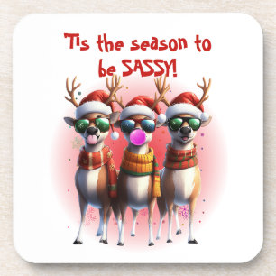 Porta-copo Sassy Reindeer