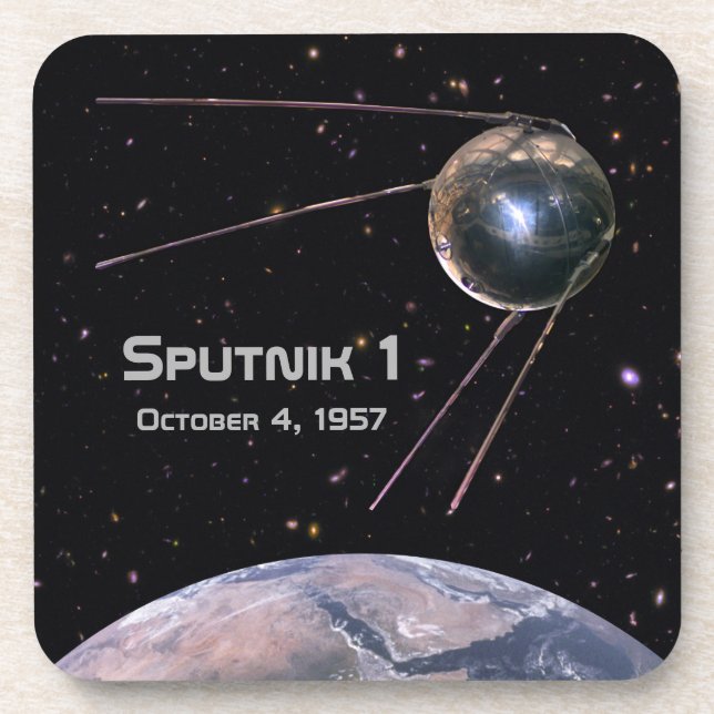 Porta-copo Satélite Sputnik 1 (Frente)