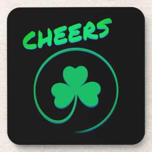 Porta-copo "Saúde à Irlanda", Rua irlandesa de Clover Shamroc