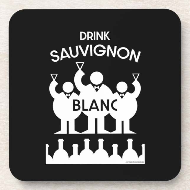 Porta-copo Sauvignon Blanc Wine Drinker (Frente)