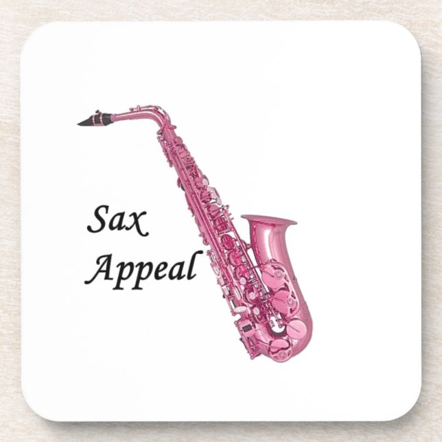 Porta-copo Sax Rosa (Frente)