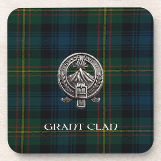 Porta-copo Scottish Grant Clan Tartan & Crest