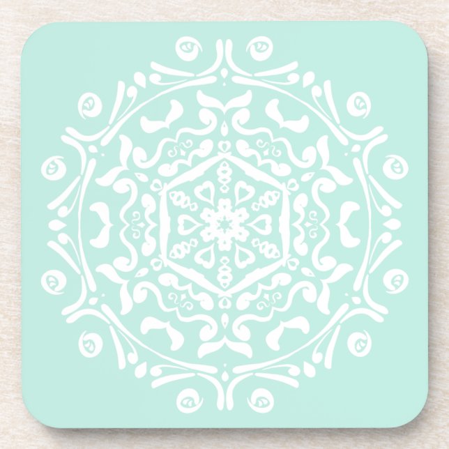 Porta-copo Sea Glass Mandala (Frente)