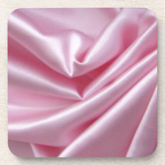 Porta-copo Seda Rosa Com Anéis De Casamento