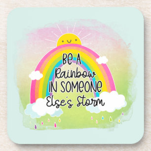 Porta-copo Seja Um Arco-Íris   Cute   Colorido   Positividad