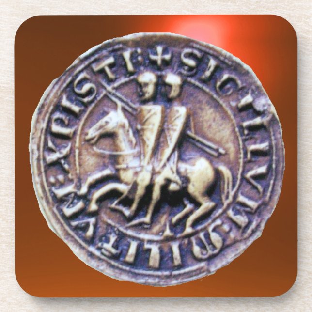 Porta-copo SELO DA laranja-gema KNIGHTS TEMPLAR (Frente)