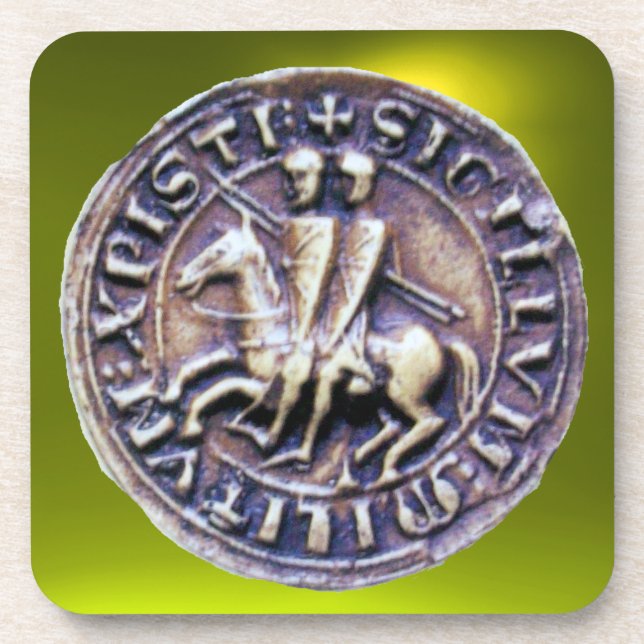 Porta-copo SELO DO MODELO KNIGHTS GEM yellow (Frente)