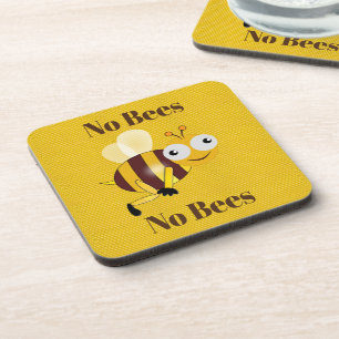 Porta-copo Sem Abelhas Sem Bumbuns Bebam Coaster